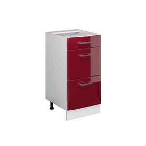 Vicco SPODNÁ SKRINKA R-Line Bordeaux vysoký lesk 40 cm so zásuvkami, bez pracovnej dosky vyobraziť