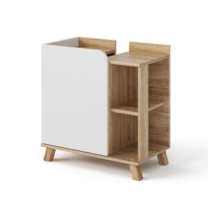 Vicco SPODNÁ SKRINKA POD UMÝVADLO Karen Sonoma/White 60 x 65 cm s dverami a otvorenými priehradkami vyobraziť