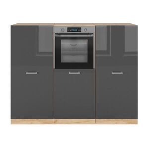 Vicco KUCHYNSKÝ BLOK R-Line Antracit vysoký lesk/dub Goldkraft 180 cm bez pracovnej dosky vyobraziť