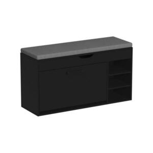 Vicco LAVIČKA NA TOPÁNKY Solino Čierna/sivá 90 x 50 cm so sedadlom vyobraziť