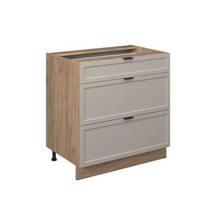 Vicco KUCHYNSKÁ SPODNÁ SKRINKA Fame-Line GreyBeige 80 cm s 3 zásuvkami, bez pracovnej dosky vyobraziť