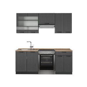 Vicco KUCHYNKA Fame-Line Tmavo-sivá 200 cm , AP Oak vyobraziť
