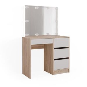 Vicco TOALETNÝ STOLÍK Sherry, Sonoma, 90 cm so zrkadlom a LED svetelnou reťazou vyobraziť