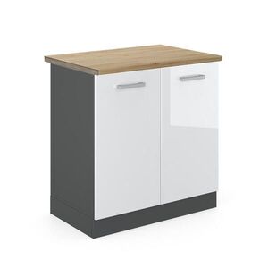 Vicco SPODNÁ SKRINKA POD DREZ R-Line Biely vysoký lesk 80 cm , AP Oak vyobraziť