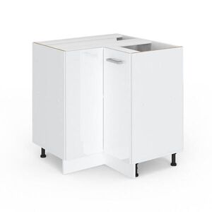 Vicco UNIVERZÁLNA ROHOVÁ SKRIŇA R-Line Biely vysoký lesk 75.6 cm s dvierkami, bez pracovnej dosky vyobraziť