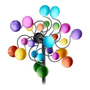 Relaxdays VETERNÍK Farebný železo so zemným hrotom 119 cm vyobraziť