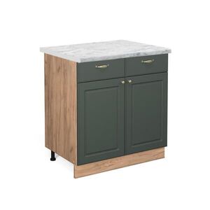 Vicco KUCHYNSKÁ SPODNÁ SKRINKA Fame-Line Zelený a zlatý vidiecky dom 80 cm , AP Marble vyobraziť