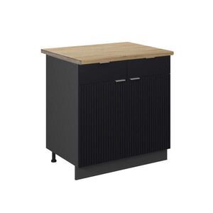 Vicco KUCHYNSKÁ SPODNÁ SKRINKA Fame-Line Čierny pruhovaný 80 cm , AP Oak vyobraziť