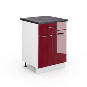 Vicco KUCHYNSKÁ SPODNÁ SKRINKA Fame-Line Bordeaux vysoký lesk 60 cm so zásuvkou, AP antracit vyobraziť