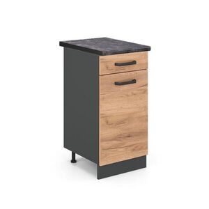 Vicco KUCHYNSKÁ SPODNÁ SKRINKA R-Line Dub Goldkraft 40 cm , AP Antracit vyobraziť