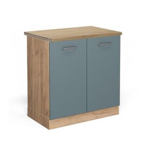 Vicco SPODNÁ SKRINKA POD DREZ R-Line Modrošedá 80 cm , AP Oak vyobraziť