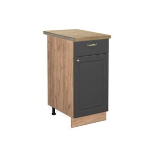 Vicco KUCHYNSKÁ SPODNÁ SKRINKA Fame-Line Antracitové zlato 40 cm , AP Oak vyobraziť