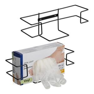 Relaxdays DÁVKOVAČ RUKAVÍC Čierny 2-kusový-set kov na stenu 28 cm vyobraziť