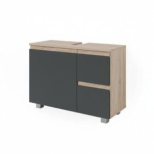 Vicco SPODNÁ SKRINKA POD UMÝVADLO J-Shape antracitová 80 x 60.8 cm vyobraziť