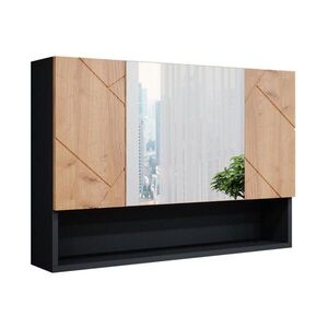 Vicco KÚPEĽŇOVÁ ZRKADLOVÁ SKRINKA Irma Goldkraft dub/antracit 80.1 x 55 cm vyobraziť