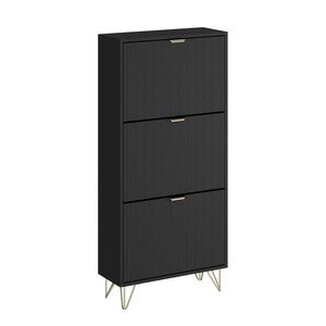 Vicco SKRIŇA NA TOPÁNKY Helge čierna 60 x 128.5 cm 3 priehradky vyobraziť