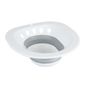 Relaxdays VLOŽKA biela sivá skladacia do WC vyobraziť