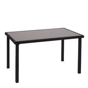 MCW POLY-RATTAN STÔL obdĺžnikový Čierny vyobraziť