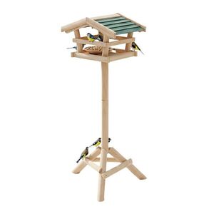 Relaxdays KŔMIDLO prírodná zelená jedľové drevo so stojanom 100 cm vyobraziť