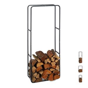 Relaxdays REGÁL Antracit oceľ 150x60x25 cm vyobraziť