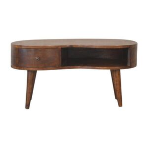 Artisan Furniture KONFERENČNÝ stolík s vlnitým dizajnom, 40 x 80 x 50 cm vyobraziť