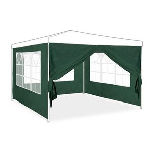 Relaxdays BOČNICA Zelená 4-dielny-set pre altánok 2x3 m vyobraziť