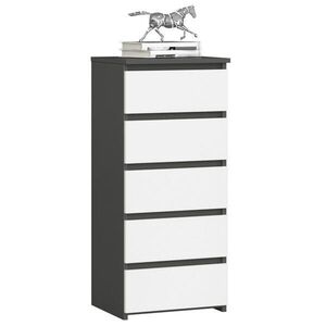 RAUMHIRSCH FURNITURE KOMODA grafitovo šedá, biela 92/40/35 vyobraziť