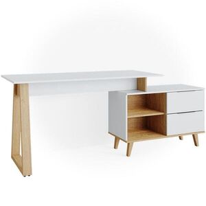 Vicco PÍSACÍ STÔL Nautica biely 138 x 60 cm so zásuvkami XL vyobraziť