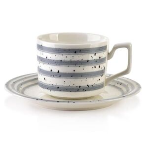 Mondex SADA 6 hrnčekov Joy, sivý porcelán, 42/18/7 cm vyobraziť