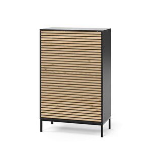 Vicco KOMODA Eliza Goldkraft dub/antracit 76 x 120 cm s 5 zásuvkami vyobraziť