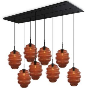 s.luce ECHOS jedálenská stolová lampa 8 svetiel 200cm 3-radová Ø 25cm vyobraziť