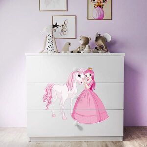 Petits-meubles KOMODA Babydreams Princezná Kôň 81/81/41 vyobraziť
