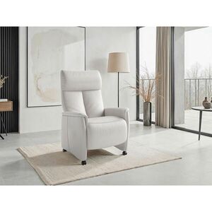Sit & More RELAXAČNÉ KRESLO, koža, biela vyobraziť