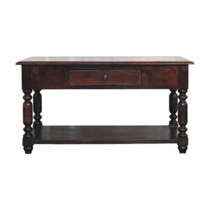 Artisan Furniture KONZOLOVÝ stolík s povrchovou úpravou Rich Cherry, 1 zásuvka, 1 veľká otvorená polica, tmavohnedý vyobraziť