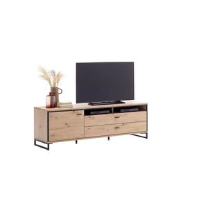 Livetastic SKRINKA POD TV, antracitová, farba duba, 183/60/50 cm vyobraziť