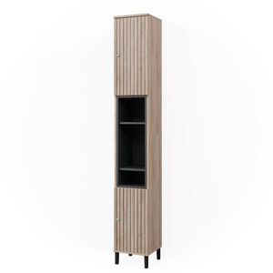 Vicco KÚPEĽŇOVÁ SKRINKA Aquis Sonoma 30 x 190 cm s dverami a otvorenými priehradkami vyobraziť