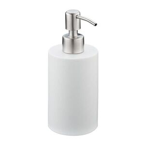 Relaxdays DÁVKOVAČ MYDLA Biely okrúhly umelý kameň plniteľný 180 ml vyobraziť