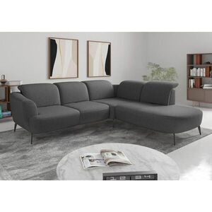 Sit & More ROHOVÁ SEDAČKA, textil, tmavosivá vyobraziť