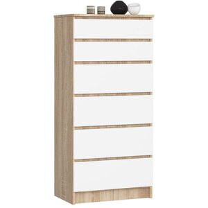 RAUMHIRSCH FURNITURE KOMODA Dub Sonoma, biela 130/60/40 vyobraziť
