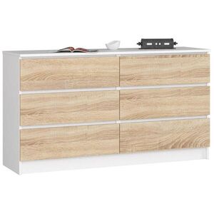 RAUMHIRSCH FURNITURE KOMODA Biela, dub Sonoma 77/138/40 vyobraziť