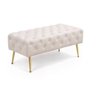 RAUMHIRSCH FURNITURE ČALÚNENÁ LAVICA s vzhľadom zamatu Béžová 42/41/42 vyobraziť