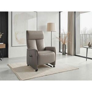 Sit & More RELAXAČNÉ KRESLO, koža, sivá vyobraziť