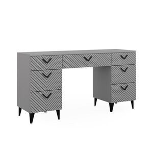 Vicco STÔL Anett Šedá 150 x 45 cm so 7 zásuvkami vyobraziť