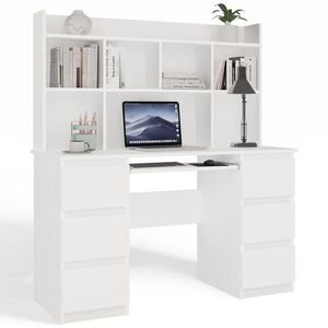 RAUMHIRSCH FURNITURE PÍSACÍ STÔL Biela 130/146/51 vyobraziť