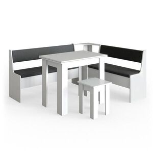 Vicco ROHOVÁ LAVICOVÁ SKUPINA Roman biely 180 x 150 cm so stolom vyobraziť