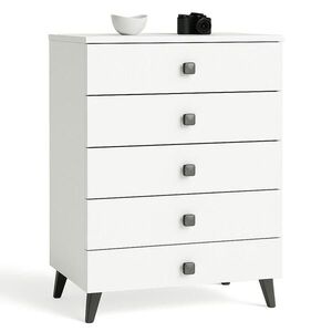 RAUMHIRSCH FURNITURE KOMODA Biela, Čierna 89/60/37 vyobraziť