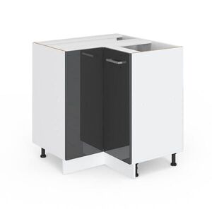 Vicco UNIVERZÁLNA ROHOVÁ SKRIŇA R-Line Antracit vysoký lesk 75.6 cm s dvierkami, bez pracovnej dosky vyobraziť