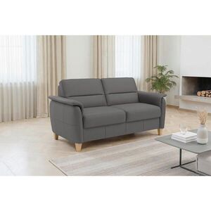Sit & More TROJMIESTNA POHOVKA, mokka, pravá koža vyobraziť