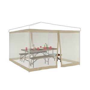 Relaxdays MOSKYTIÉRA béžová 2-dielna-sada pre altánok 3x3 m vyobraziť