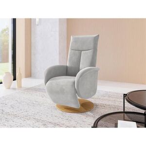 Sit & More RELAXAČNÉ KRESLO, textil, strieborná vyobraziť